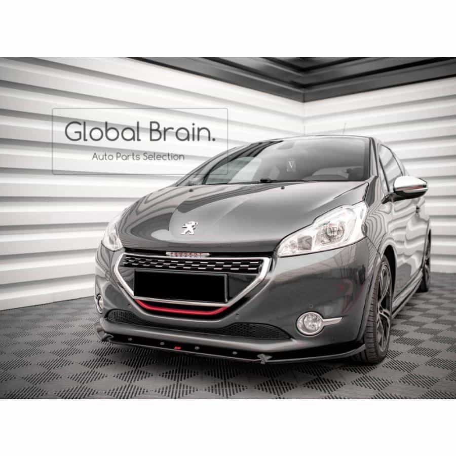 プジョー 208 GTi 前期 フロント リップ スポイラー V2/ Peugeot スプリッター ディフューザー エアロ パーツ カスタム チューン