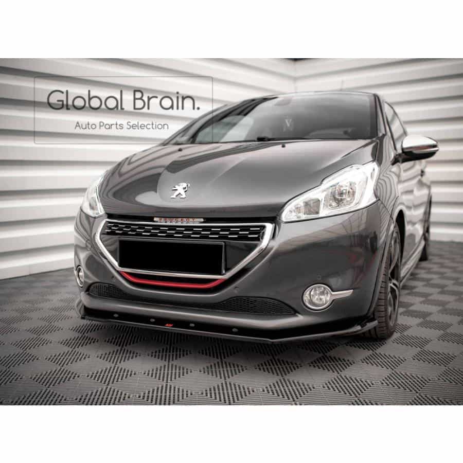 プジョー 208 GTi 前期 フロント リップ スポイラー V1/ Peugeot スプリッター ディフューザー エアロ パーツ カスタム チューン