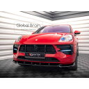 2018-2021 ポルシェ マカン 中期 フロント リップ スポイラー V1/ Porsche スプリッター ディフューザー エアロ パーツ カスタム チューン(2)