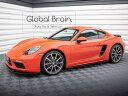 ポルシェ 718 982 サイド スカート カバー スポイラー/ PORSCHE スプリッター ディフューザー エアロ パーツ カスタム チューン