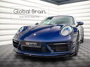 ポルシェ 991 992 カレラ スポーツデザインPKG フロント リップ スポイラー V1/ PORSCHEスプリッター ディフューザー エアロ パーツ カス...