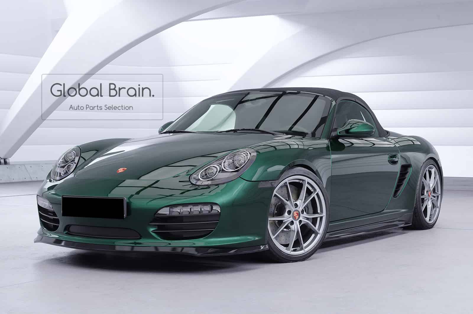 Front Spoiler - ポルシェ 987 ボクスター後期 フロント リップ スポイラー/ フロント スプリッタ― バンパー アンダー ディフューザー スカート 934