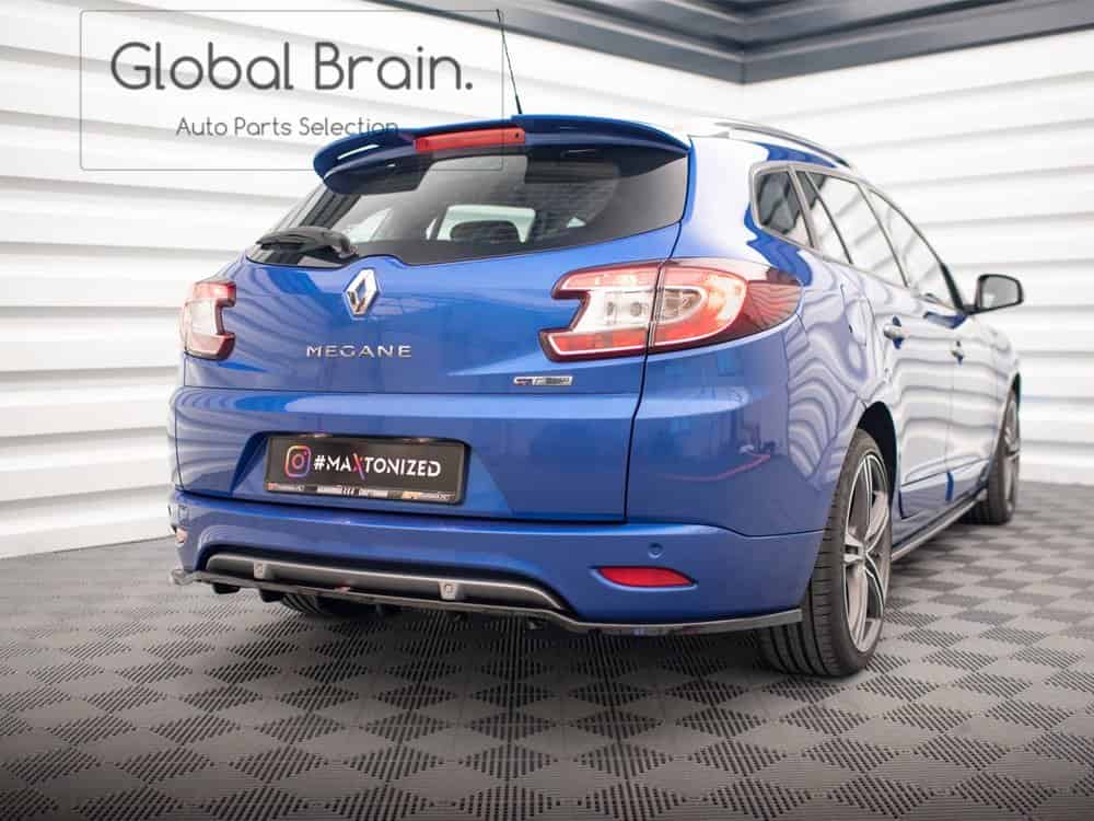 2013-2016 ルノー メガーヌ エステート GTライン 後期 リア ディフューザー/ Renault スプリッター ディフューザー エアロ パーツ カスタム チューン