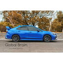 スバル WRX STI S4 VB - サイド スカート スポイラー (グロスブラック) / スプリッター ディフューザー エアロ パーツ flow desig...
