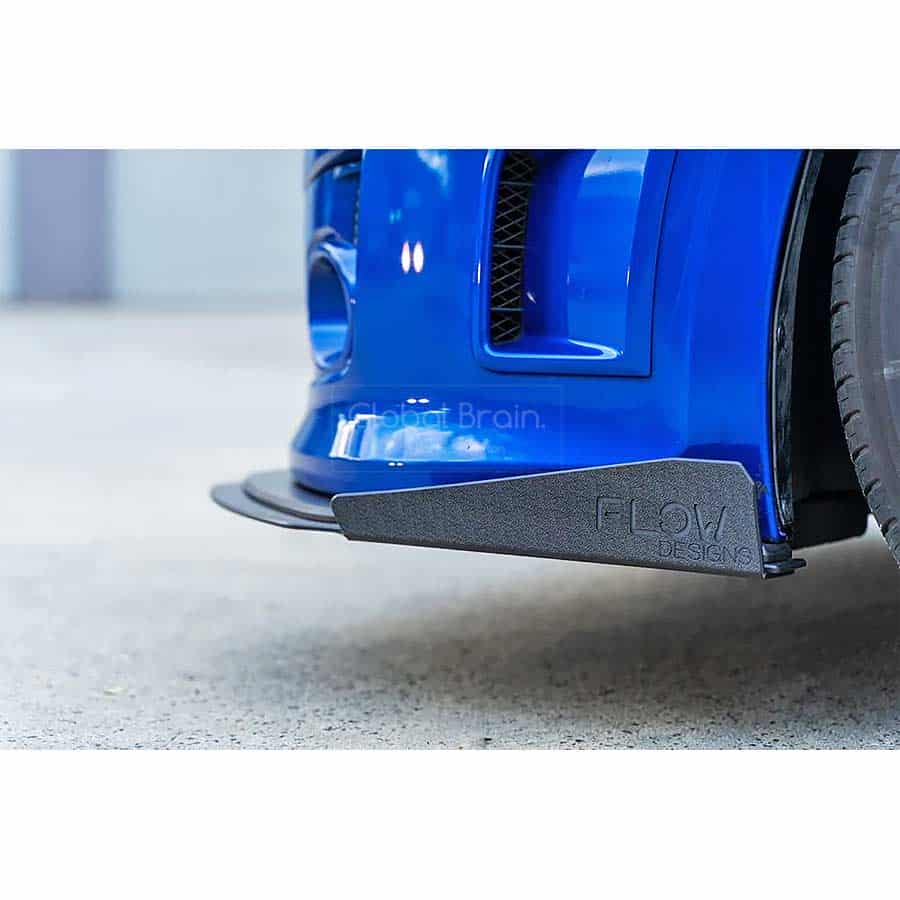樂天商城 - スバル WRX / STI ハッチバック 後期 - フロント リップスポイラー用 ウィングレット / スプリッター ディフューザー エアロ パーツ flow design