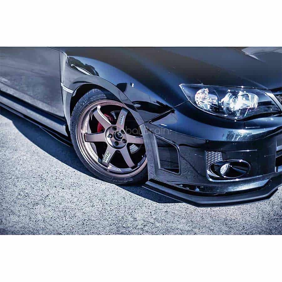 スバル WRX / STI セダン 後期 - フロント リップスポイラー用 エクステンション / スプリッター ディフューザー エアロ パーツ flow design