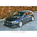 スバル WRX ハッチバック 前期 - フルリップ スプリッター セット 4点 / スプリッター ディフューザー エアロ パーツ flow design