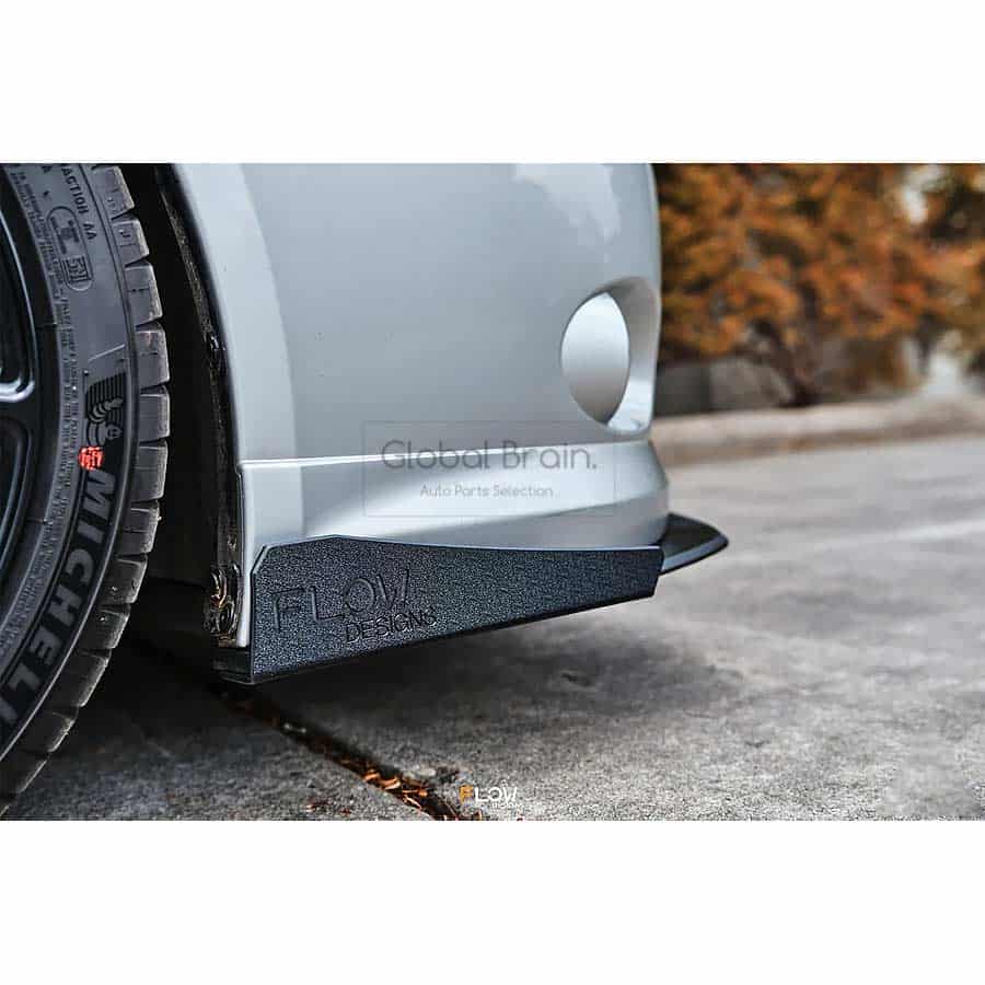 乐天商城 - スバル WRX セダン 前期 - フロント リップスポイラー用 ウィングレット / スプリッター ディフューザー エアロ パーツ flow design
