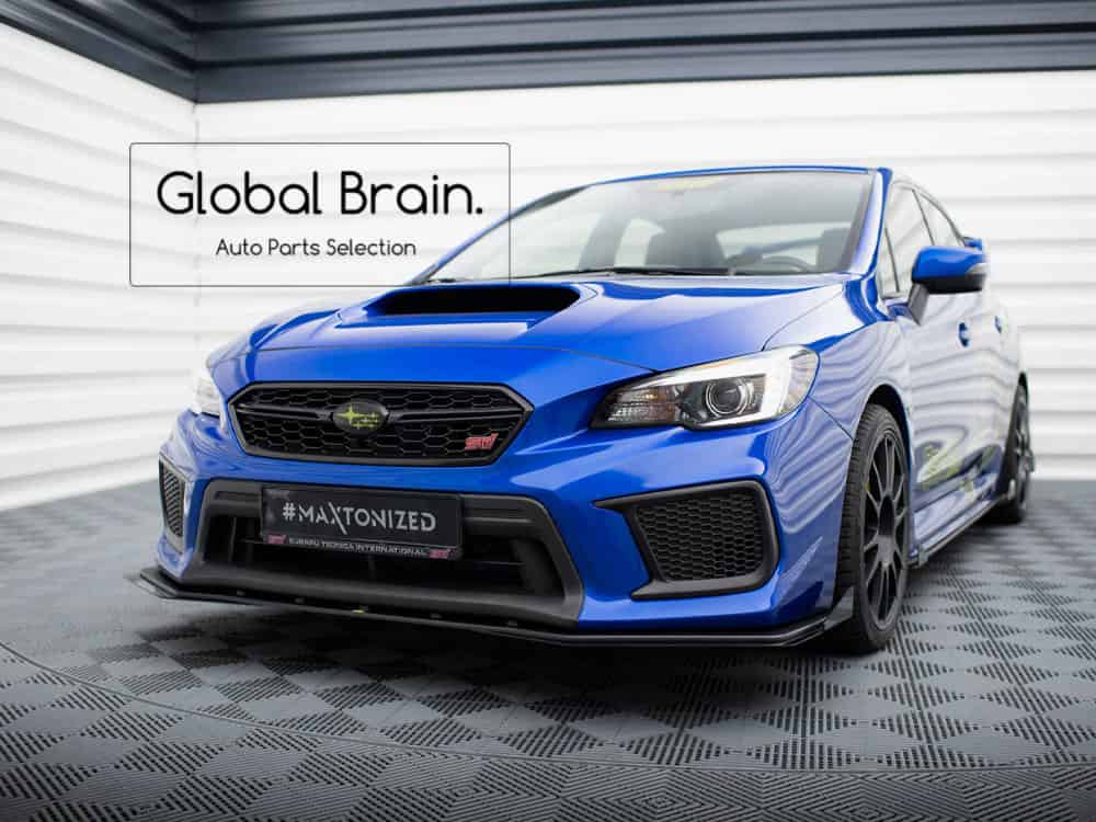 スバル WRX STI VAB 後期 フロント リップ スポイラー ウィングレット/ SUBARU スプリッター ディフューザー エアロ パーツ カスタム チューン
