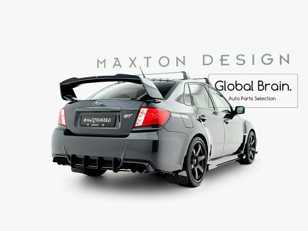 樂天商城 - スバル インプレッサ WRX STI GVB GVF 後期 リア センター ディフューザー フィン レーシング/ SUBARU スプリッター ディフューザー エアロ パーツ カスタム チューン