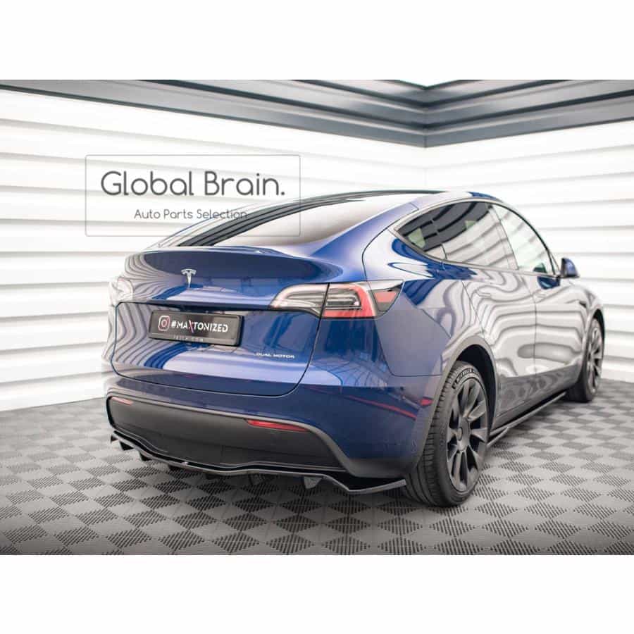 テスラ モデル Y リア ディフューザー スポイラー/ Tesla スプリッター ディフューザー エアロ パーツ カスタム チューン