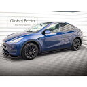 テスラ モデル Y サイド スカート ディフューザー V2/ Tesla スプリッター ディフューザー エアロ パーツ カスタム チューン