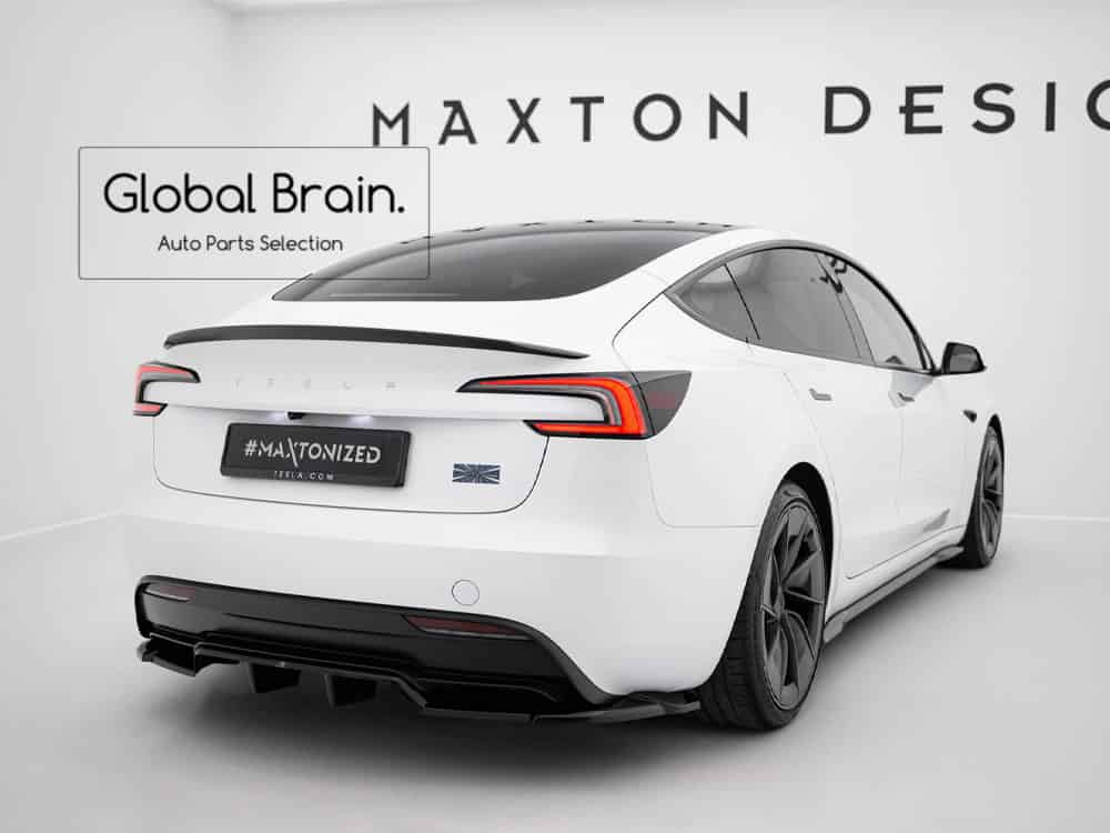 テスラ モデル3 パフォーマンス リア ディフューザー スポイラー V2 / Tesla スプリッター ディフューザー エアロ パーツ カスタム チューン