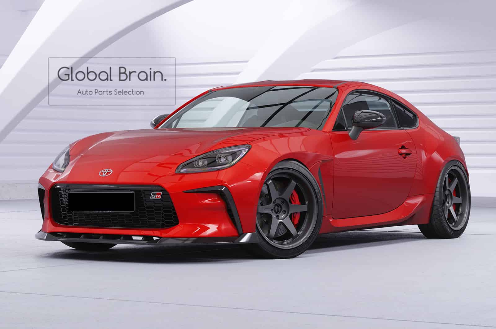 乐天商城 - トヨタ GR86 GR 86 ZN8 フロント リップ スポイラー / フロント スプリッタ― バンパー アンダー ディフューザー スカート 934