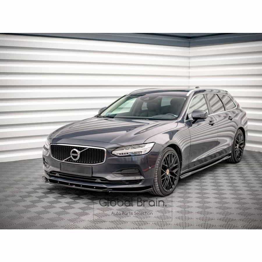 ボルボ V90 MK2 (2016-) フロント リップ スプリッター スポイラー ver.1/ Volvo スプリッター ディフューザー エアロ パーツ カスタム チューン