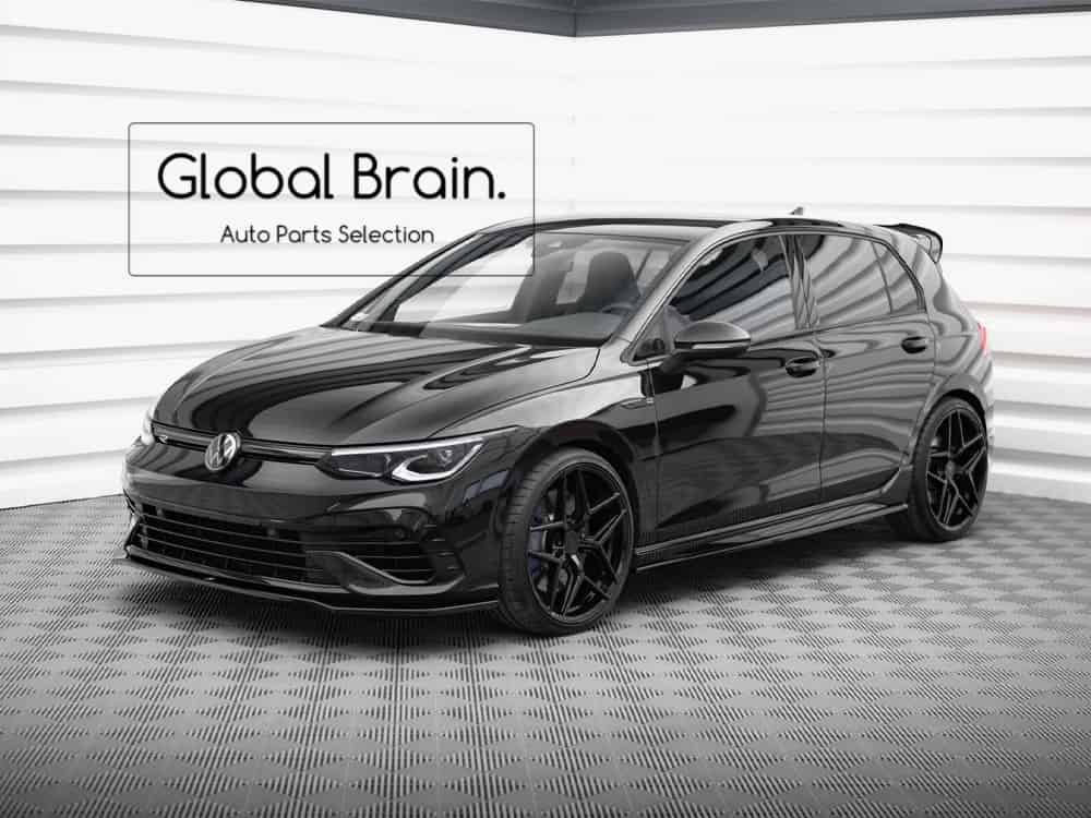 乐天商城 - フォルクスワーゲン ゴルフ8 R サイド スカート カバー スポイラー V3/ VW スプリッター ディフューザー エアロ パーツ カスタム チューン