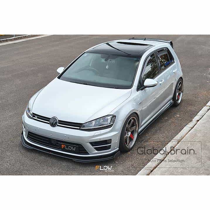 Front Spoiler - VW フォルクスワーゲン ゴルフ7 MK7 R - フロント リップ スポイラー / スプリッター ディフューザー エアロ パーツ flow design