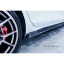 フォルクスワーゲン ゴルフ8 GTI - サイドスカート用 ウィングレット / スプリッター ディフューザー エアロ パーツ flow design