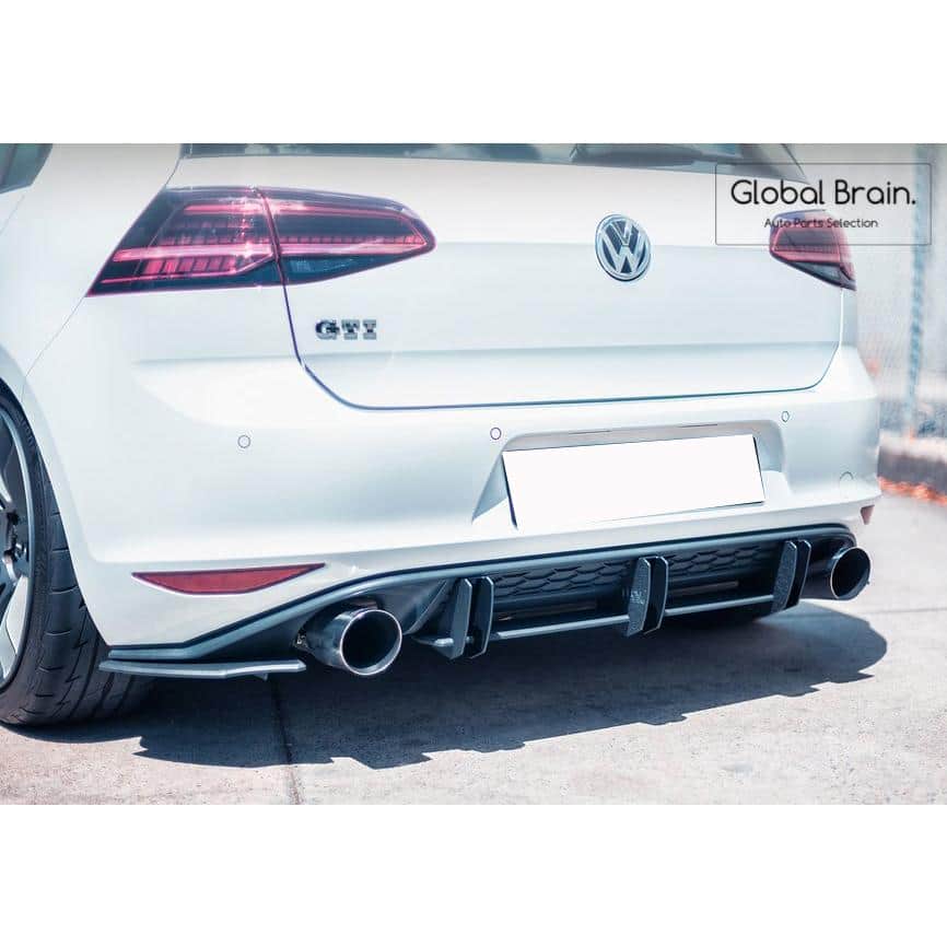 乐天商城 - フォルクスワーゲン ゴルフ7 MK7 GTI 前期 - リア センター ディフューザー / スプリッター ディフューザー エアロ パーツ flow design