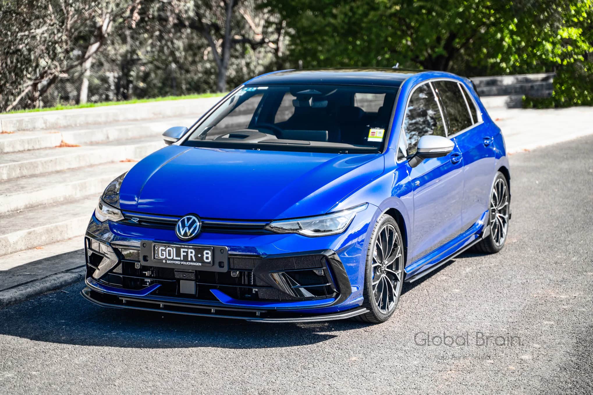 乐天商城 - フォルクスワーゲン ゴルフ 8.5 R フロント リップ スプリッター用 エクステンション / スプリッター ディフューザー エアロ パーツ flow design