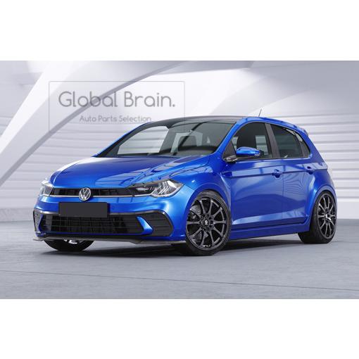 Front Spoiler - フォルクスワーゲン ポロ 2G 後期 フロント リップ スポイラー / フロント スプリッタ― バンパー アンダー ディフューザー スカート 735