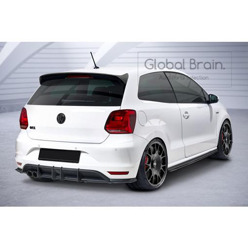 乐天商城 - フォルクスワーゲン ポロ 6R GTI リア ディフューザー フィン / リア スプリッタ― バンパー アンダー ディフューザー スカート 405