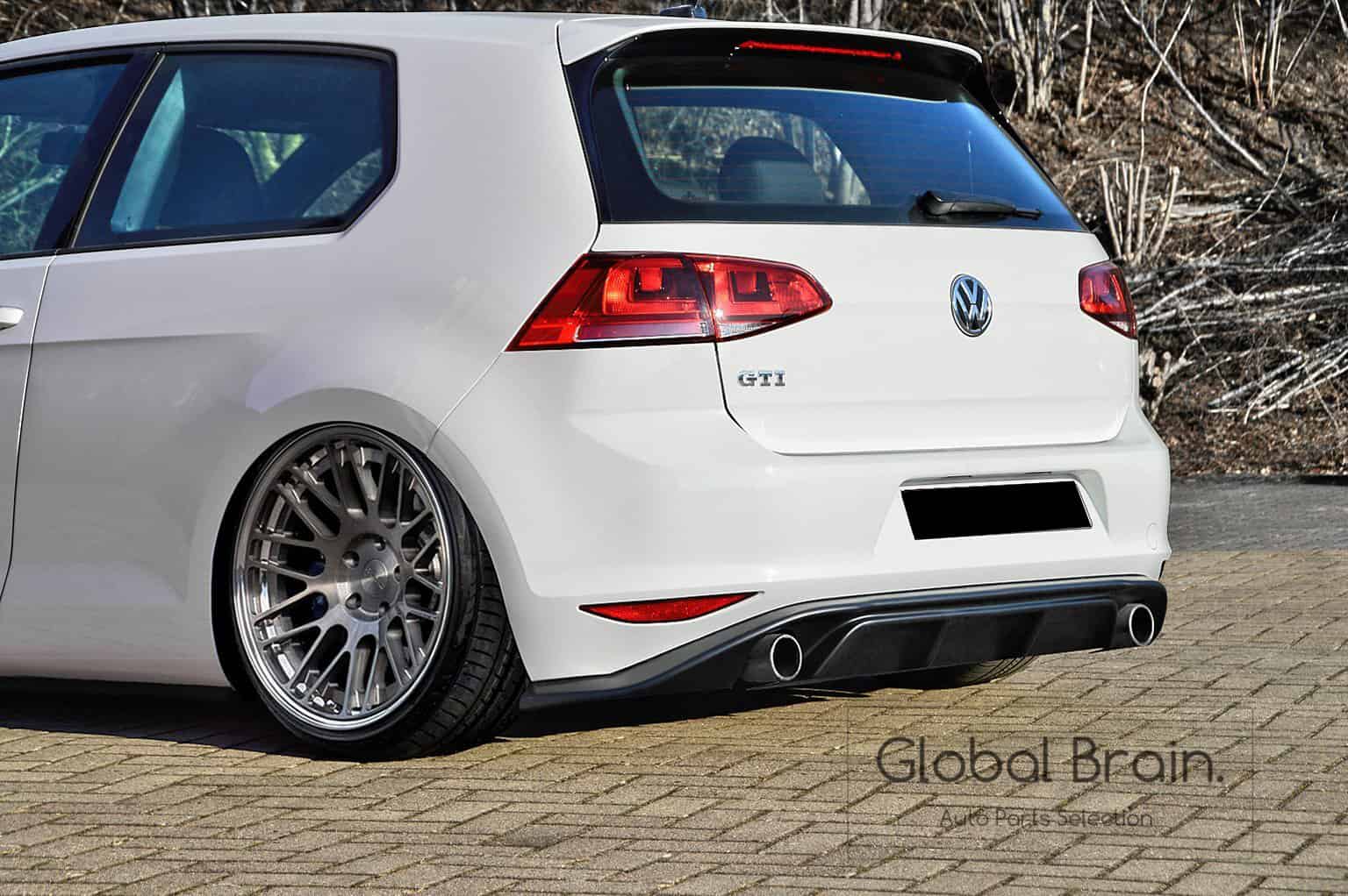 フォルクスワーゲン ゴルフ7 GTI 前期 リア センター ディフューザー /VolksWagen スプリッター ディフューザー エアロ パーツ ingo noak