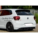 フォルクスワーゲン ポロ GTI AW 2G - リア センター ディフューザー フィン / スプリッター ディフューザー エアロ パーツ ingo noak