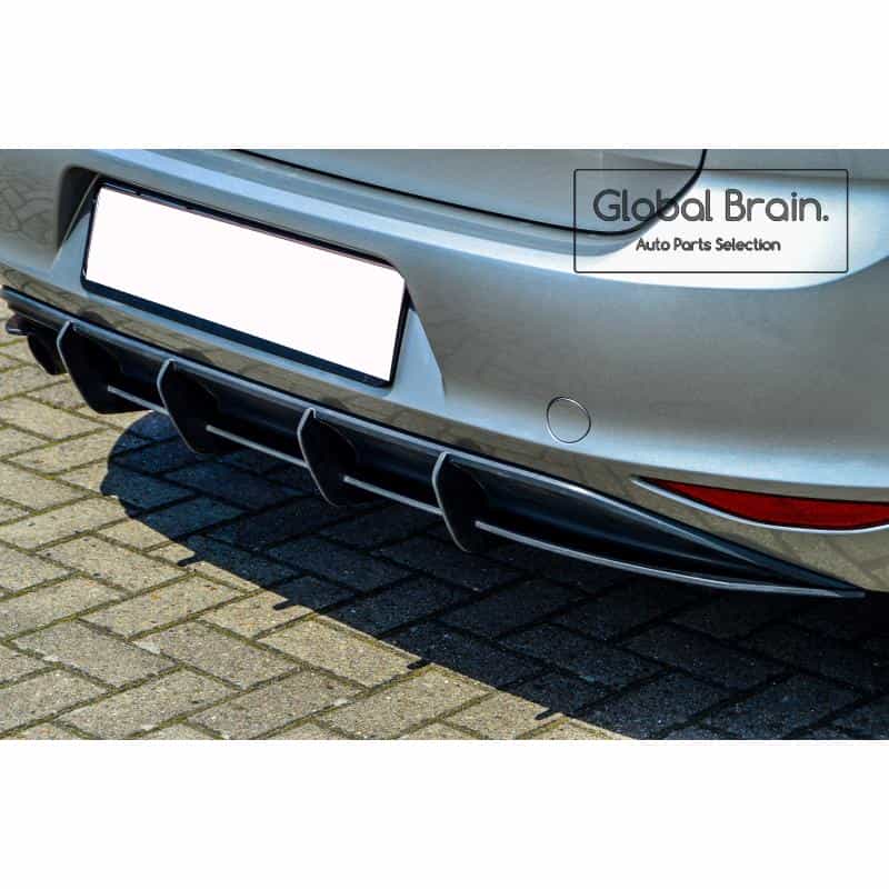 フォルクスワーゲン ゴルフ7 前期 - リア センター ディフューザー フィン / スプリッター ディフューザー エアロ パーツ ingo noak