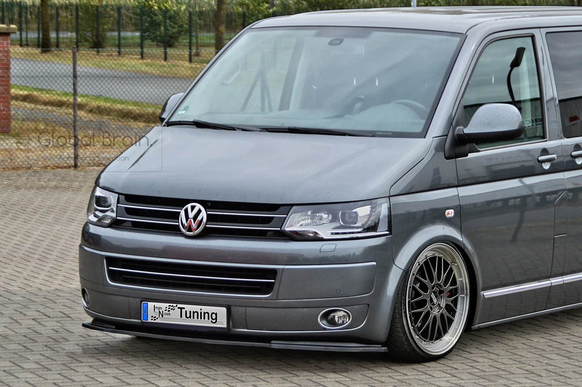 乐天商城 - フォルクスワーゲン トランスポーター T5 後期 フロント リップ スポイラー/VW スプリッター ディフューザー エアロ パーツ ingo noak