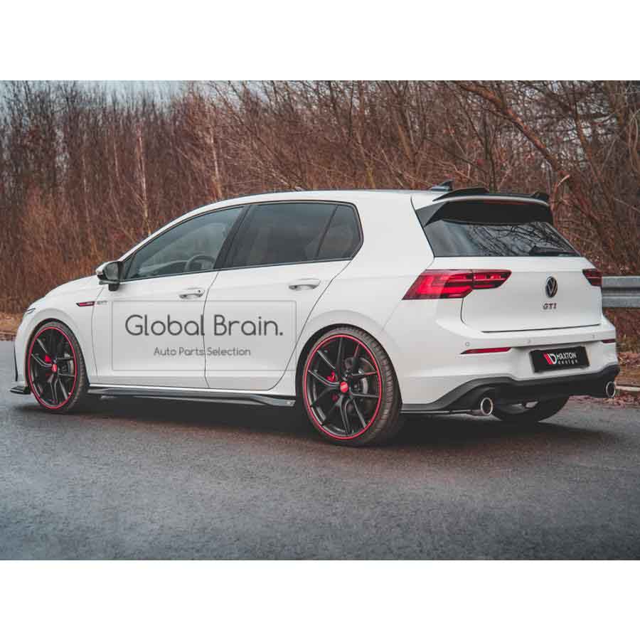 乐天商城 - フォルクスワーゲン ゴルフ 8 GTI/ クラブスポーツ サイド スカート カバー スポイラー V3/ VolksWagen スプリッター ディフューザー エアロ パーツ カスタム チューン