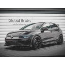 フォルクスワーゲン ゴルフ8 R サイド スカート カバー スポイラー V2/ VolksWagen スプリッター ディフューザー エアロ パーツ カスタム チ...