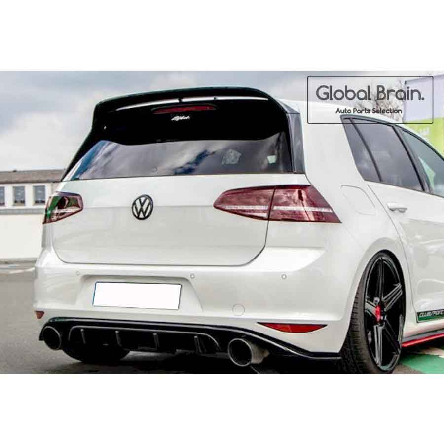 樂天商城 - フォルクスワーゲン ゴルフ7 GTI クラブスポーツ リア センター ディフューザー/ VolksWagen スプリッター ディフューザー エアロ パーツ カスタム チューン