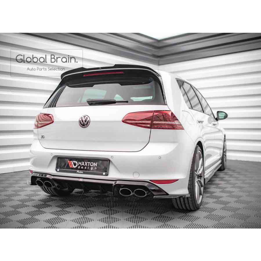 乐天商城 - フォルクスワーゲン ゴルフ7 R 前期 リア サイド スプリッター スパッツ V4/ VolksWagen スプリッター ディフューザー エアロ パーツ カスタム チューン