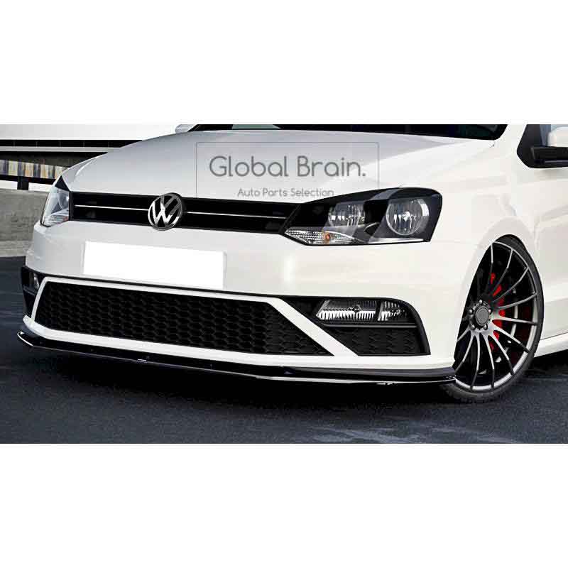 Front Spoiler - フォルクスワーゲン ポロ 5 6R GTI フロント リップ スポイラー V1/ VolksWagen スプリッター ディフューザー エアロ パーツ カスタム チューン