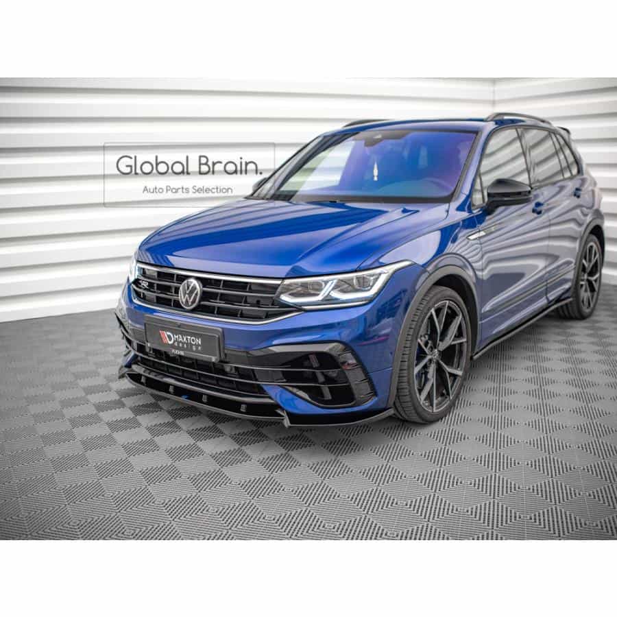 乐天商城 - フォルクスワーゲン ティグアン AD1 後期 Rライン / R フロント リップ スポイラーV2/ VolksWagen スプリッター ディフューザー エアロ パーツ カスタム チューン