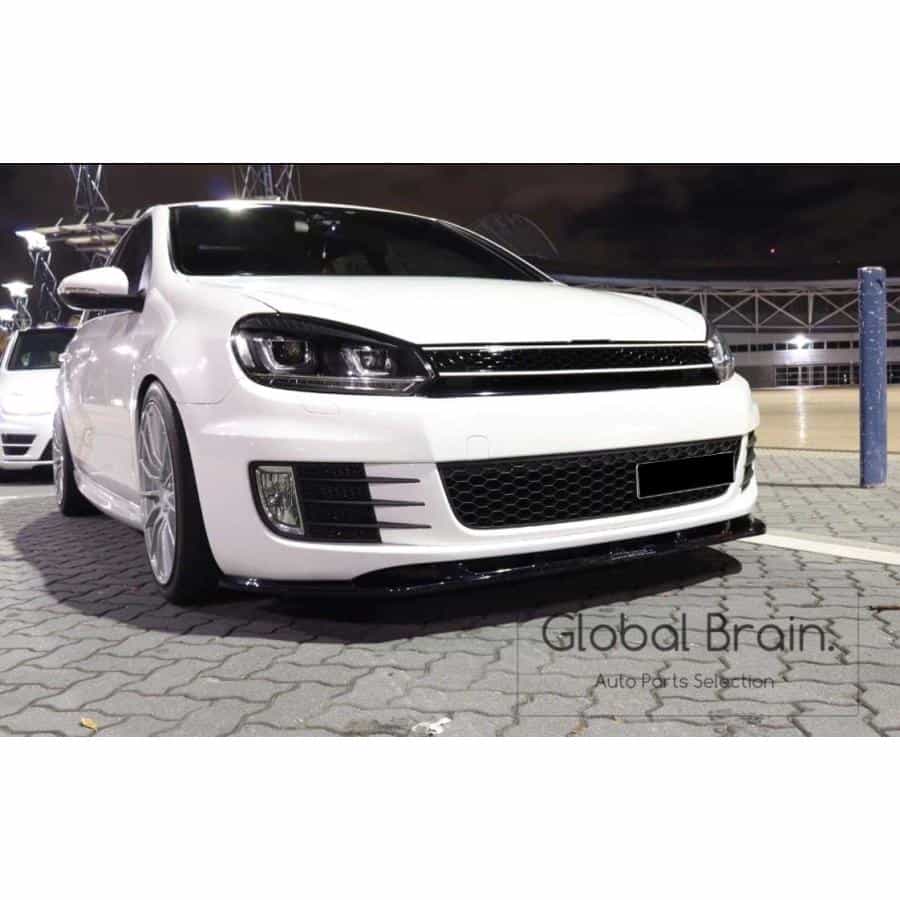 フォルクスワーゲン ゴルフ6 GTI フロント リップ スポイラー / VolksWagen スプリッター ディフューザー エアロ パーツ カスタム チューン