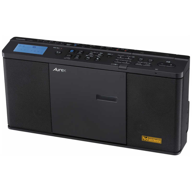 TOSHIBA(東芝) TY-ANX2(K) CDラジオ SD USB再生 Bluetooth 送受信機能 コンパクト スリム ネオジウムスピーカー スリープ タイマー 搭載 ワイドFM 対応