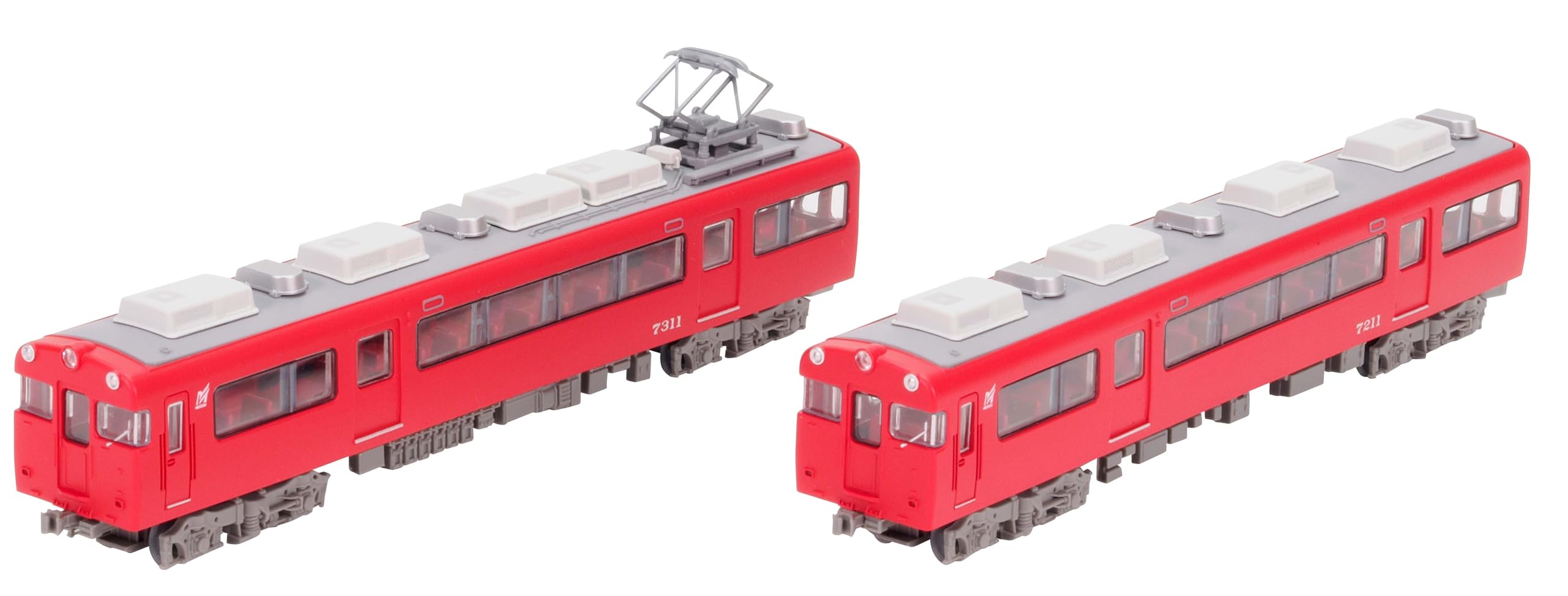□ 鉄コレ 名古屋鉄道3730系ストロークリーム赤帯2両セットN化動力付き
