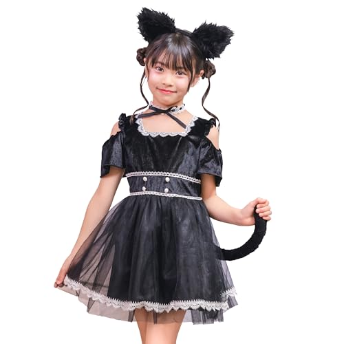 クリアストーン(Clearstone) コスプレ ハロウィン ミミシャノワール キッズ 女の子 12 ...