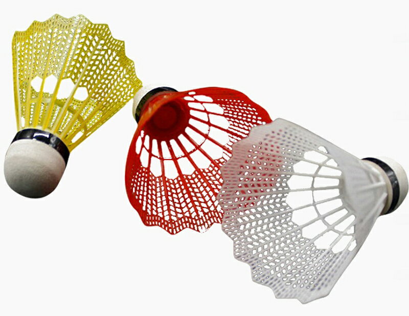 送料無料 プラシャトル バドミントン プラスチック シャトル 12個入り 練習用 レジ...