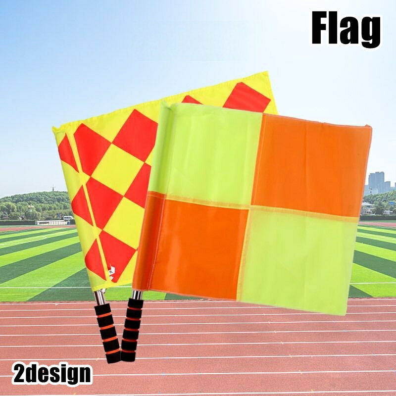 サッカーやフットサルなど、スポーツシーンでの審判の必需品♪ 目立つ色合いのレフリーフラッグです。 ※入数：1個 【サイズについて】 画像をご参照ください。 【カラーについて】 生産ロットにより柄の出方や色の濃淡が異なる場合がございます。 お使いのモニターや撮影時の光の加減などにより 画像と実際の商品のカラーが異なる場合もございます。 予告なしにカラーやデザインなどの変更がある場合もございます。 【素材について】 ステンレス