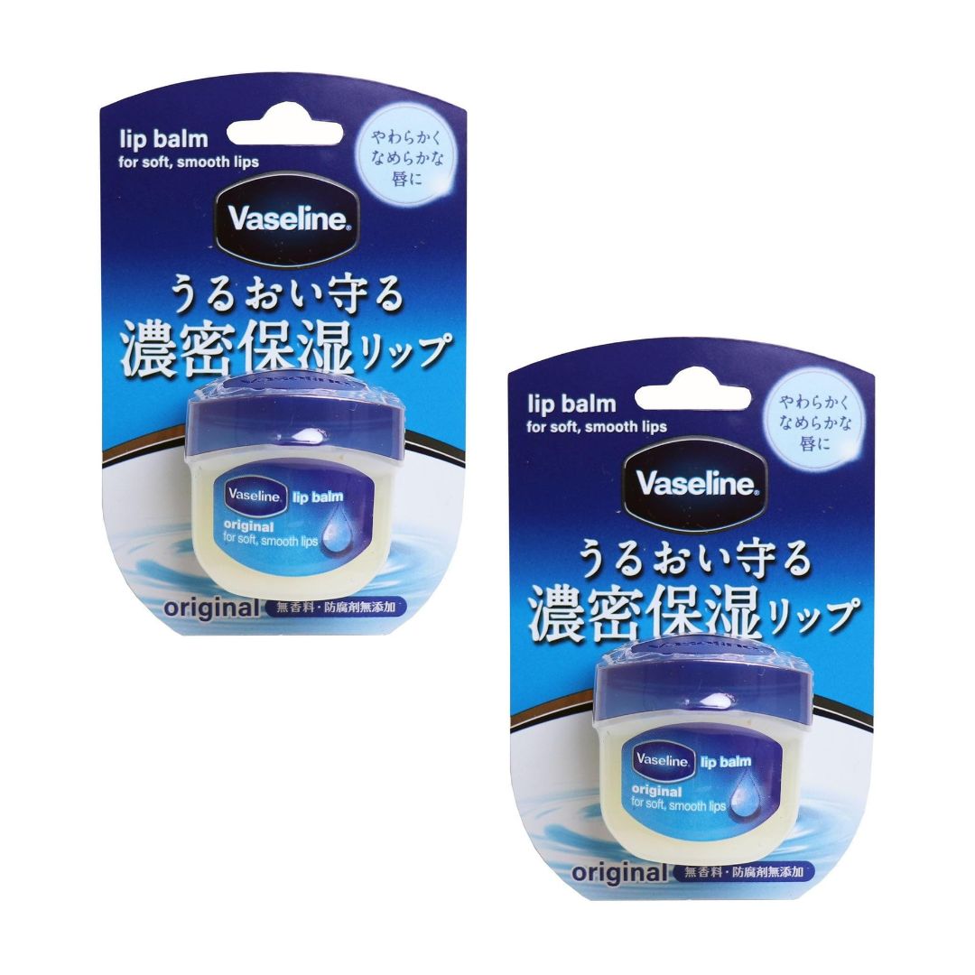 【2個】ヴァセリン リップ オリジナル 7g ×2個 ユニリーバ 無香料 防腐剤無添加