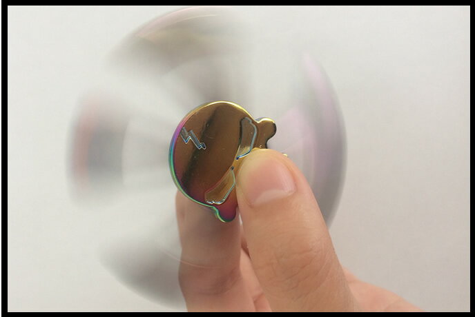 ハンドスピナー スカル　骸骨 かっこいい SCULL バランス handspinner 指遊び ストレス解消 おもちゃ 高速回転 大人 子供 指 スピン 指のこま　集中力　ストレス発散　子供　大人　ADHD　注意欠陥 多動性障害 自閉症 リラックス　レインボー