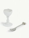 ALESSI ドレスド エッグカップ ウィズ エッグオープニング ステンレススチール スプーン Dressed eggcup with egg-opening ...