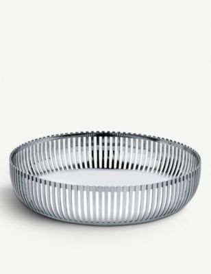 ALESSI Eh XeXX`[ oXPbg 20cm Round stainless steel basket 20cm