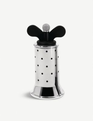 ALESSI ステンレススチール ペッパーミル 13.2cm Stainless steel pepper mill 13.2cm Black