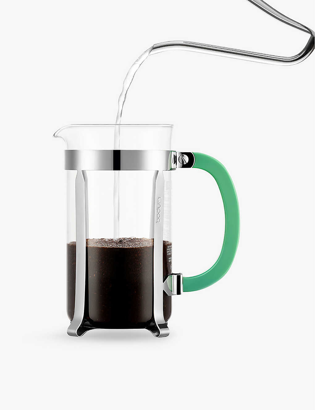 Global HomesのBODUM ボダム×MOMA カフィティエラ フランス製 8カップ ステンレス製コーヒーメーカー 1L Bodum x MOMA Caffettiera French eight-cup stainless-steel coffee maker 1L Dark Green And Lilac｜アングル3
