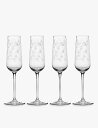 MARNI セラックス×マルニ ミッドナイトフラワー シャンパンフルートグラス 4個セット Serax x Marni Midnight Flowers champagne flute glasses set of four TRANSPARENT