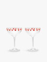 ANNA + NINA クラシックラブシャンパングラス2個セット Classic Love champagne glasses set of two